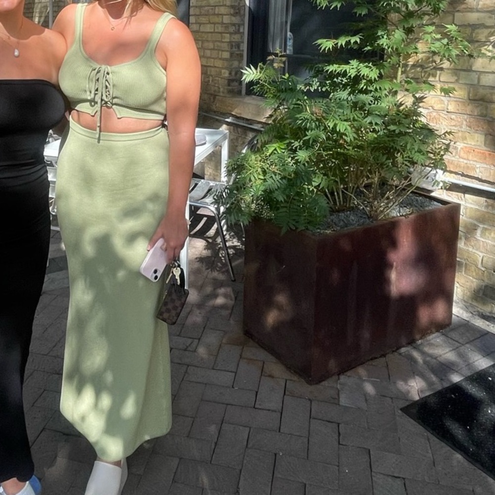Sabo Skirt Green matching set